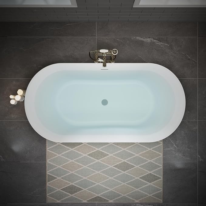 ABRUZZO 55" Acrylic Freestanding Bathtub - Image 3