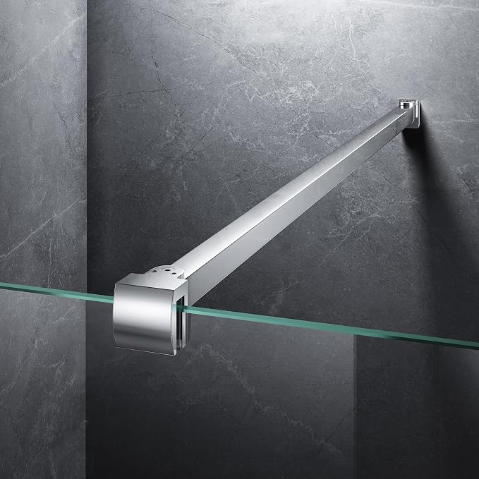 Frameless Shower Door Support Bar, Stainless Steel Wall-to-Glass Support Arm to by Unknown