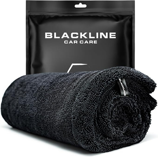 Blackline 24"x36" Twisted-Loop Car Drying Towel, Streak Free, Lint Free by BlacklineCarCare