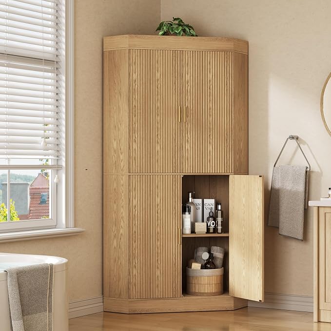 70.3'' Corner Cabinet, Corner Kitchen Pantry - Image 8