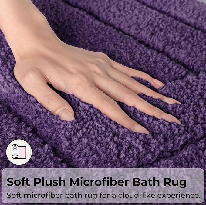 GRANNY SAYS Bathroom Rugs Sets 3 Piece, Soft Absorbent Microfiber Bath Mats - Image 3