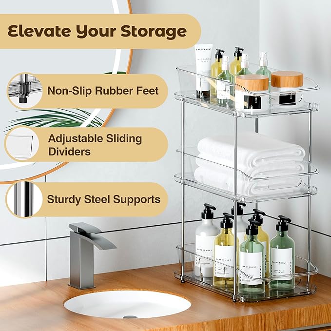 3 Tier Under Sink Organizer and Storage - Image 3