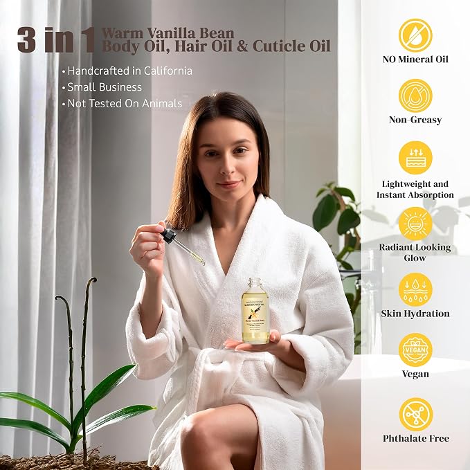 Warm Vanilla Bean Body Oil - Image 5