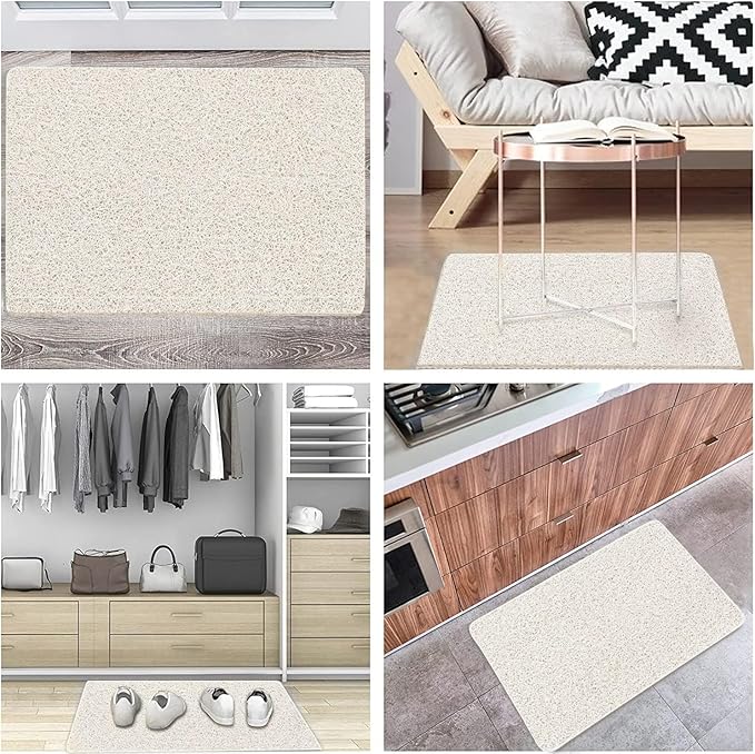 godehone Shower Mats Non Slip Without Suction Cups, PVC Loofah Bathroom Mats - Image 5