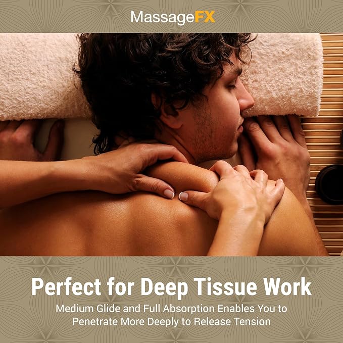 Massage FX Unscented Massage Lotion, 8 oz Pump Bottle - Image 3