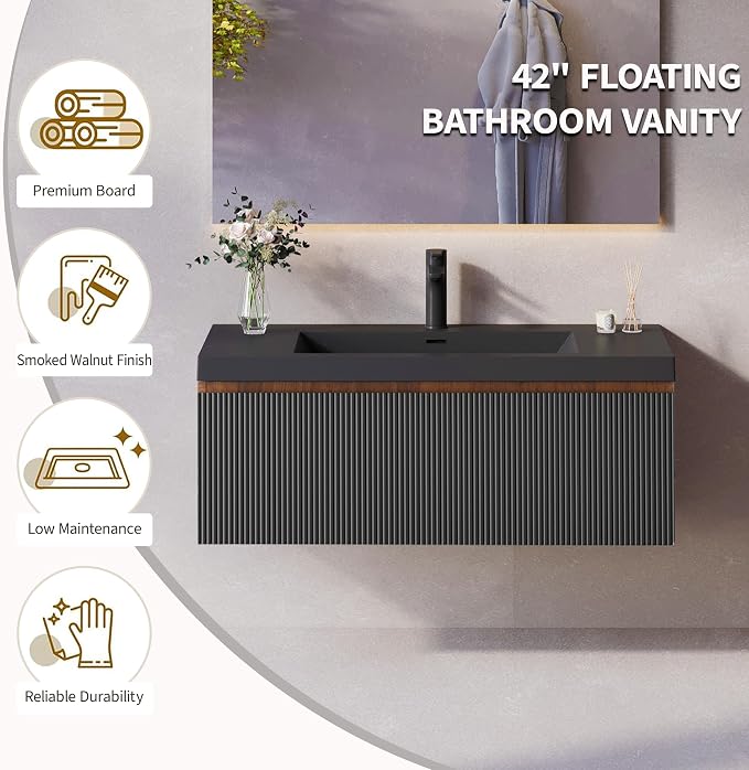42'' Floating Bathroom Vanity - Image 2