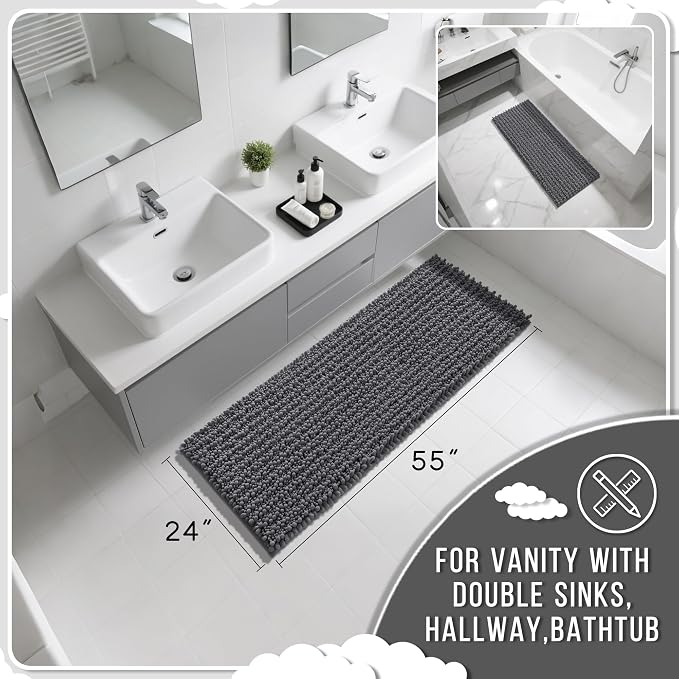 Yimobra Bathroom Runner Rug 55x24 Inch - Image 2
