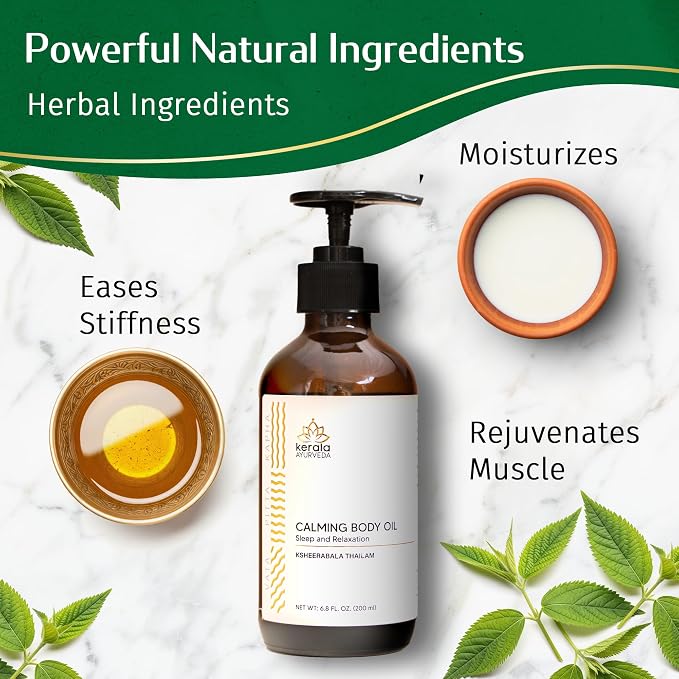 Kerala Ayurveda Calming Body Oil - Image 3