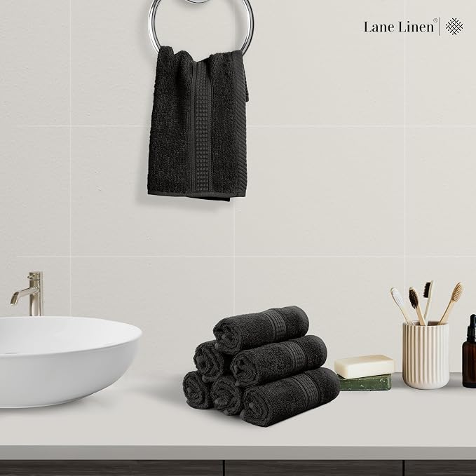 LANE LINEN Hand Towels 6 Pack - Image 2