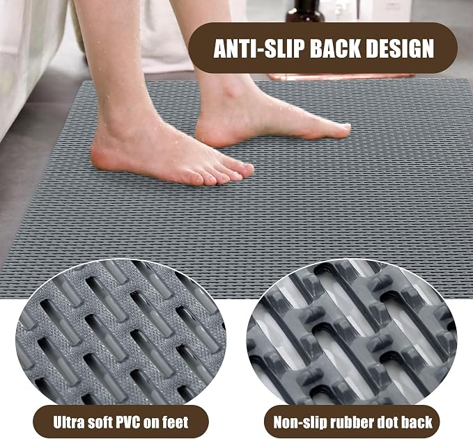 HOMBYS 35 x 24 Extra Large Shower Mat - Image 4