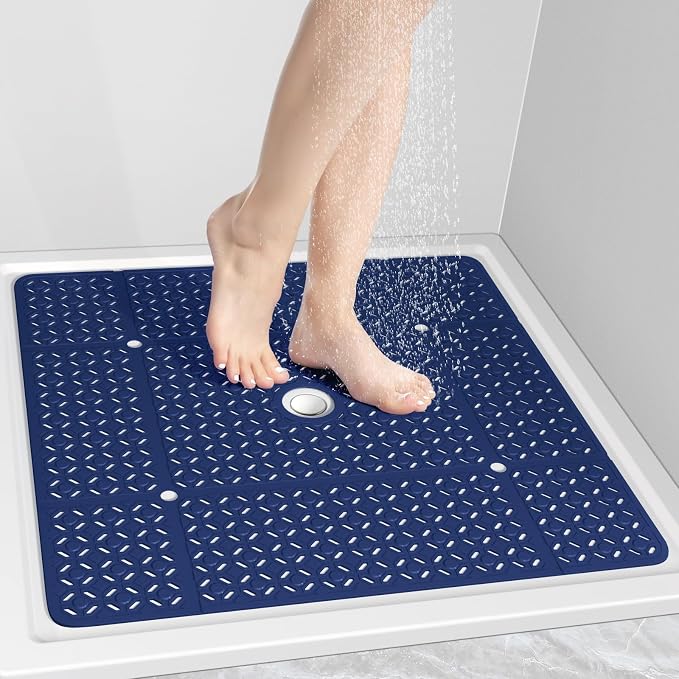 OTHWAY Square Shower Mat, TPE Anti Slip Shower mat by OTHWAY