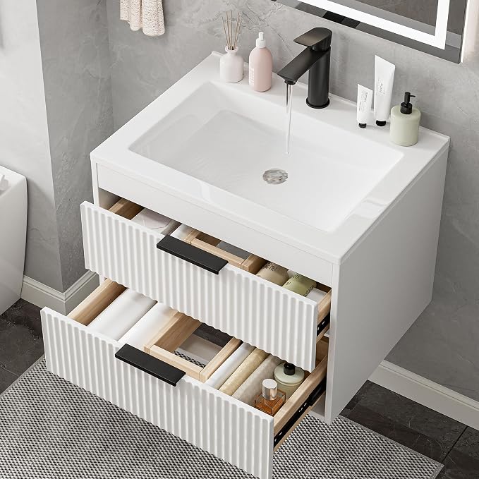 24 Inches Modern MDF Bathroom Vanity - Image 7