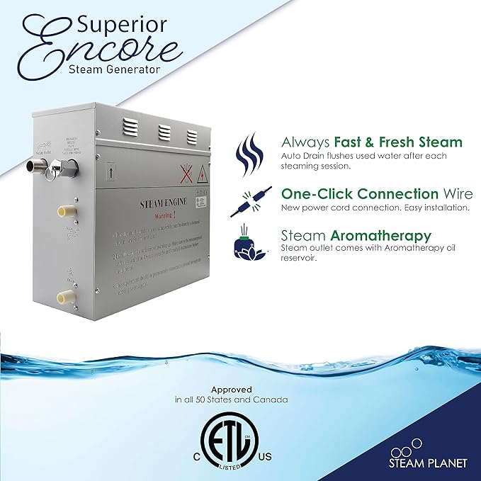 Superior Encore Plus 6 kW Steam Shower Generator Kit - Image 3