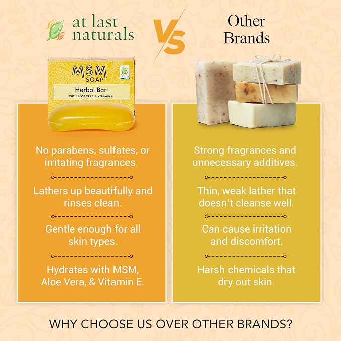 At Last Naturals MSM Soap Bar Body Soap - Image 8
