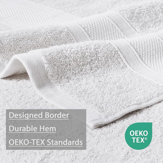 TRIDENT Soft & Plush Luxury Towel Set, 100% Cotton, 2 Bath Towels 2 Hand Towels - Image 6