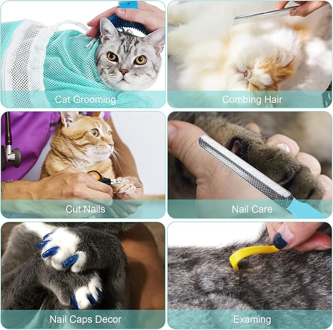 Cat Bag for Bathing 8 PCS Set - Image 3