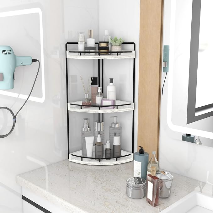 Dorhors 3-Tier Corner Bathroom Organizer Countertop - Image 2