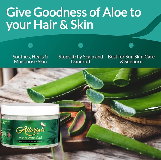 Allurials 99.75% Pure & Organic Aloe Vera Gel - Image 5