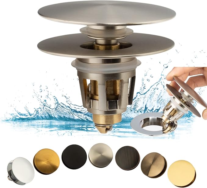 Artiwell Universal Bathroom Sink Drain Stopper, Fits Most Pop-Up Drains by Artiwell