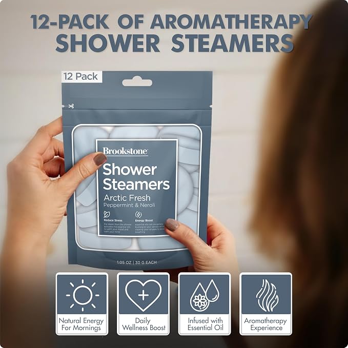 Brookstone Shower Steamers Aromatherapy 12 Tablets - Image 8