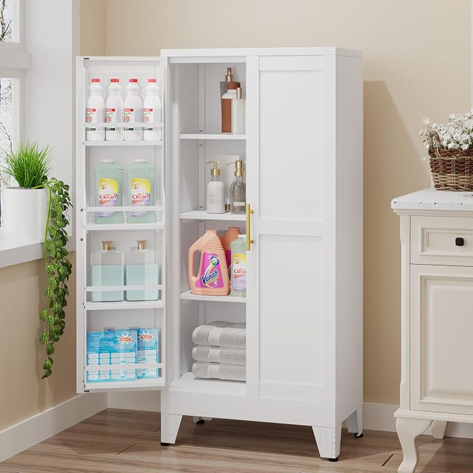 Metal Kitchen Pantry Cabinet, Storage Cabinets - Image 7