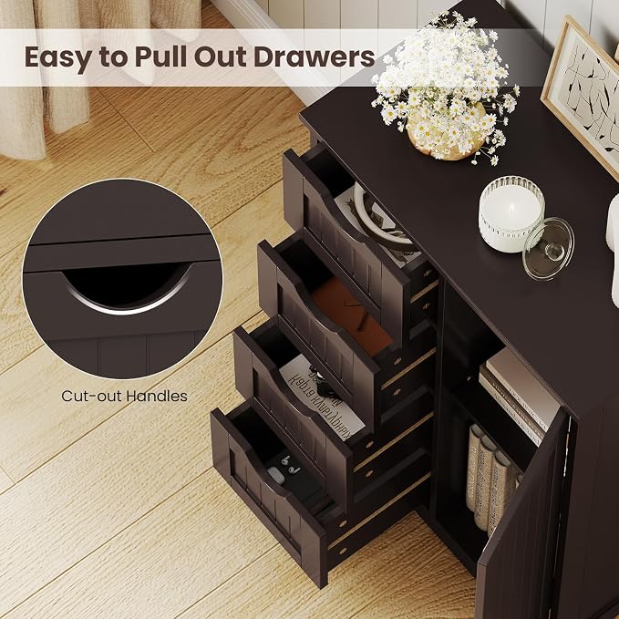 Giantex Bathroom Storage Cabinet - Image 5
