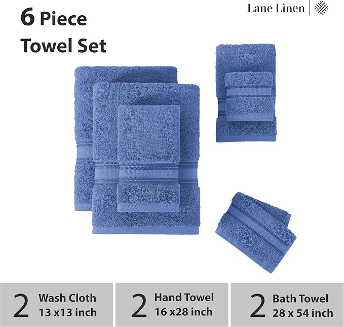 LANE LINEN Luxury Bath Towels Set - Image 3