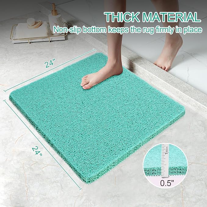 Joyhalo Shower Mats for Showers Anti Slip for Elderly, Bath Tub Mats for - Image 2