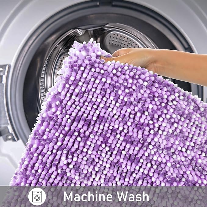 Yimobra Chenille Bathroom Rugs, Extra Soft Bath Mats - Image 8