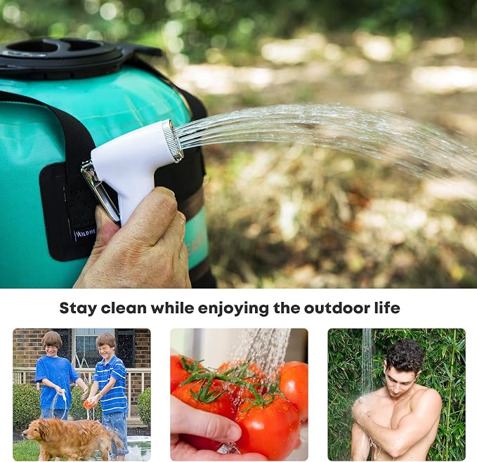 WILD HEART Camping Shower 22L/ 12L Portable Shower - Image 6