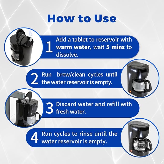 Coffee Maker Cleaner and Descaling Tablet - Image 6