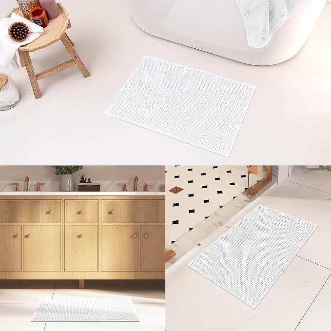 GRANNY SAYS White Bathroom Rugs, Absorbent Bath Mats - Image 9