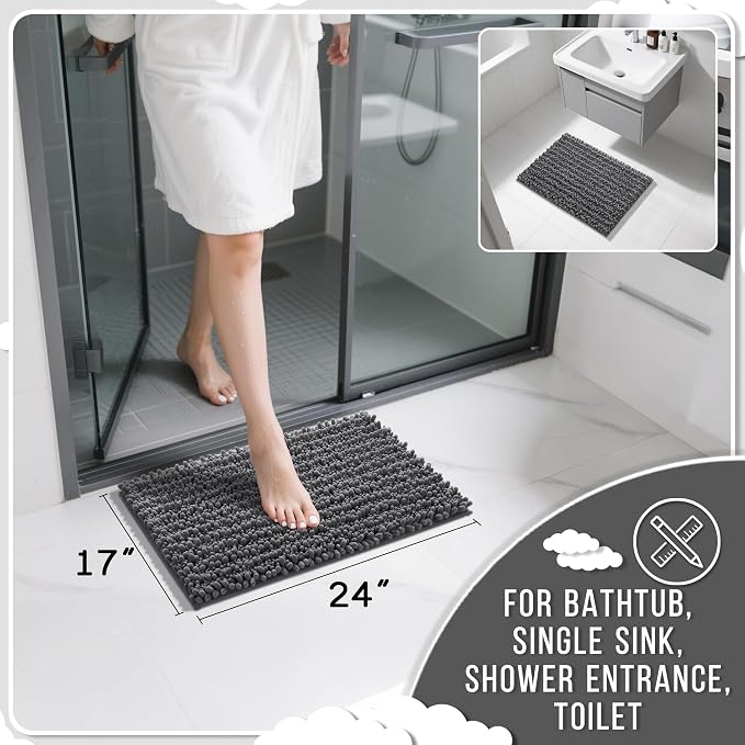 Yimobra Bathroom Rugs Non Slip Washable - Image 2