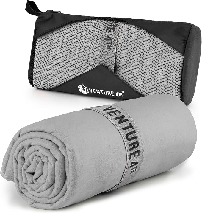 VENTURE 4TH Quick Dry Towel. Microfiber Travel Towel Ideal by VENTURE4TH