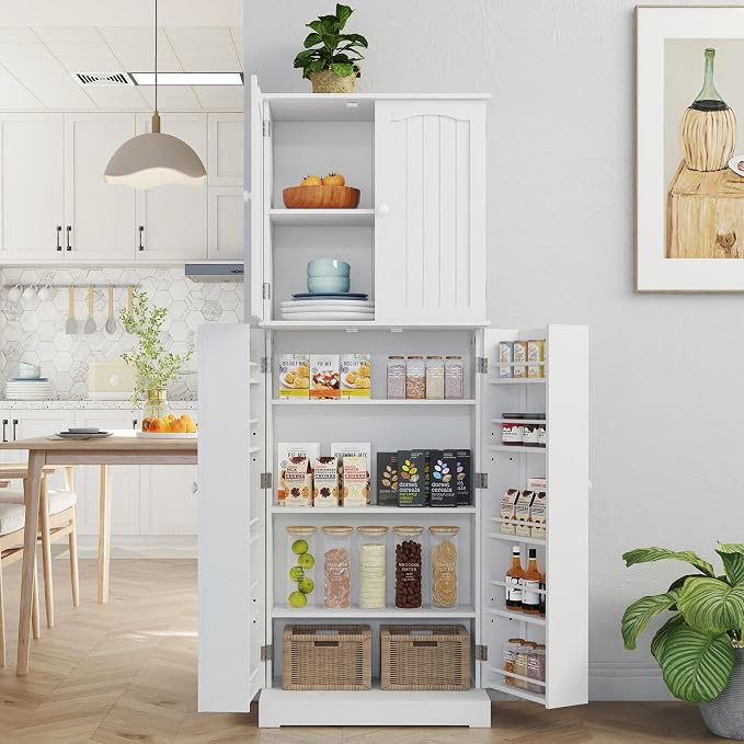 Yusong 64'' Kitchen Storage Cabinet, Tall Pantry Storage Cabinet - Image 2