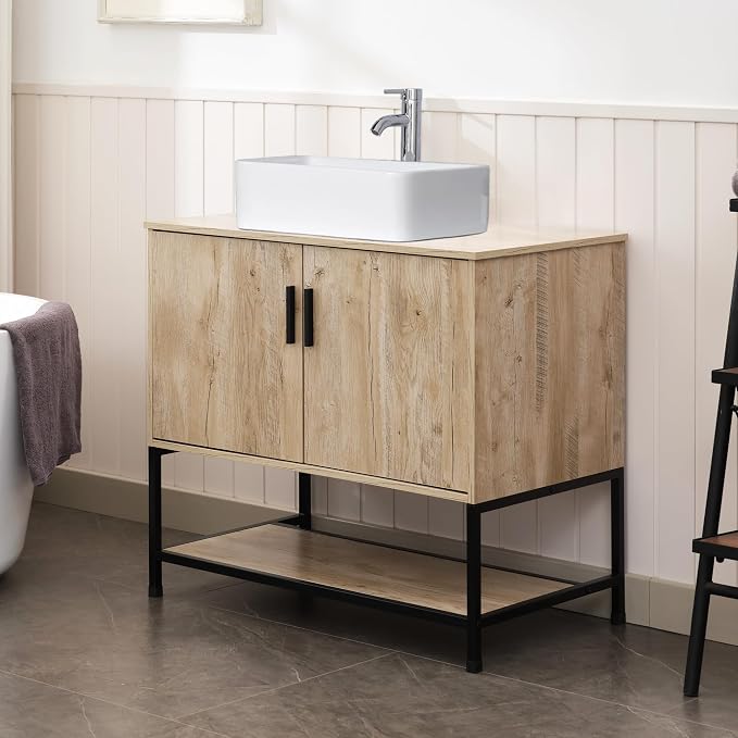 UEV Rustic Oak 36" Bathroom Vanity - Image 5
