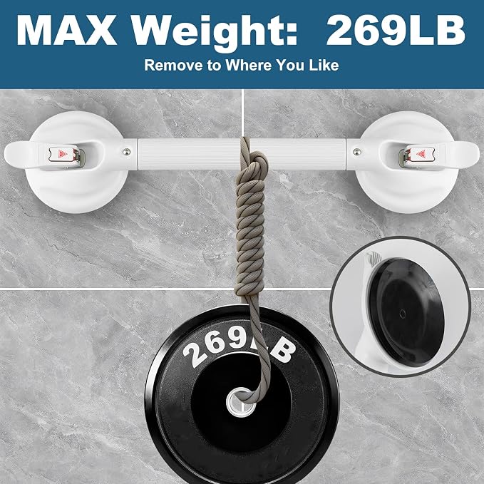 Shower Handle Upgraded 19 inch Grab Bar - Image 3