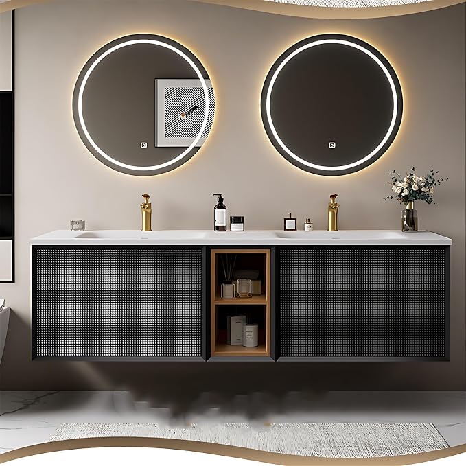 Double Sink Bathroom Vanity Set by ZGNBSD