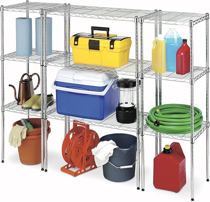 Whitmor 1 Tier Shelving Units, Wire Rack Storage Organizer - Image 4