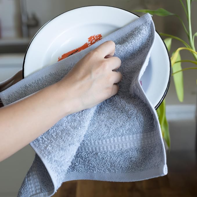 100% Turkish Cotton Towel Set of 6 - Image 6