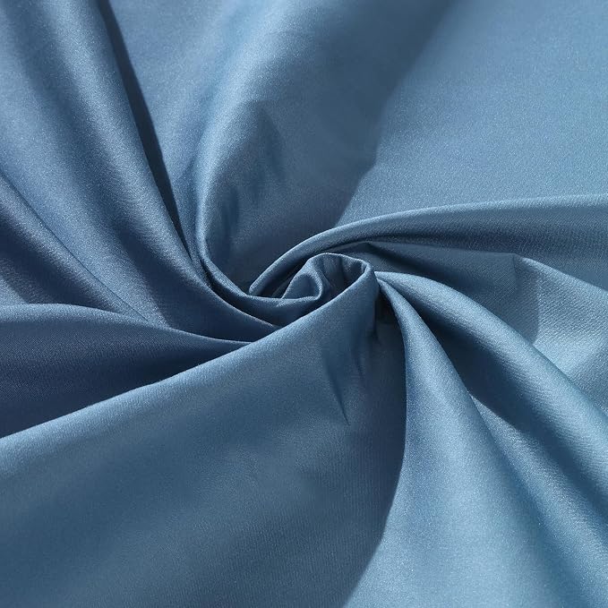 Extra Wide Fabric Shower Curtain, Microfiber Cloth Wide Bath Curtains - Image 2