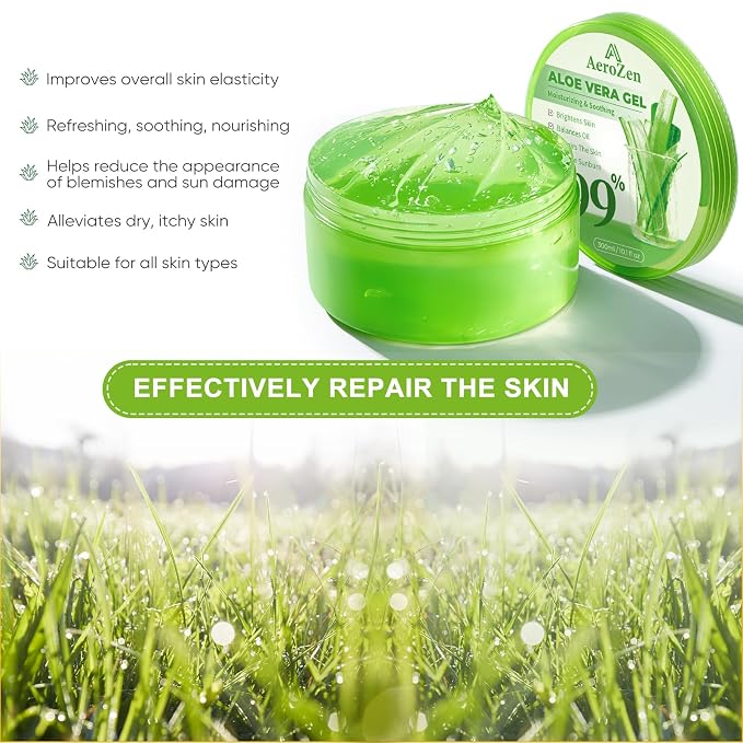Aero Zen 99% Pure & Organic Aloe Vera Gel - Image 3