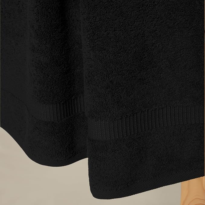 SALBAKOS 100% Turkish Cotton Bath Towel Set of 4 27x54 inch | Heirloom Quality - Image 3