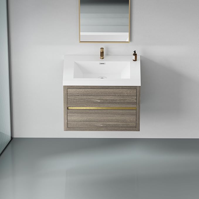 30" Wall-Mounted Bathroom Vanity by DOPERFE