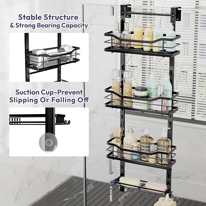 SWTYMIKI Over the Door Shower Caddy - Image 5