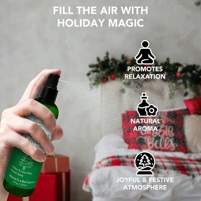Holiday Aromatherapy Mist 2-Pack – Evergreen Cheer & Peppermint Bliss | Natural - Image 6