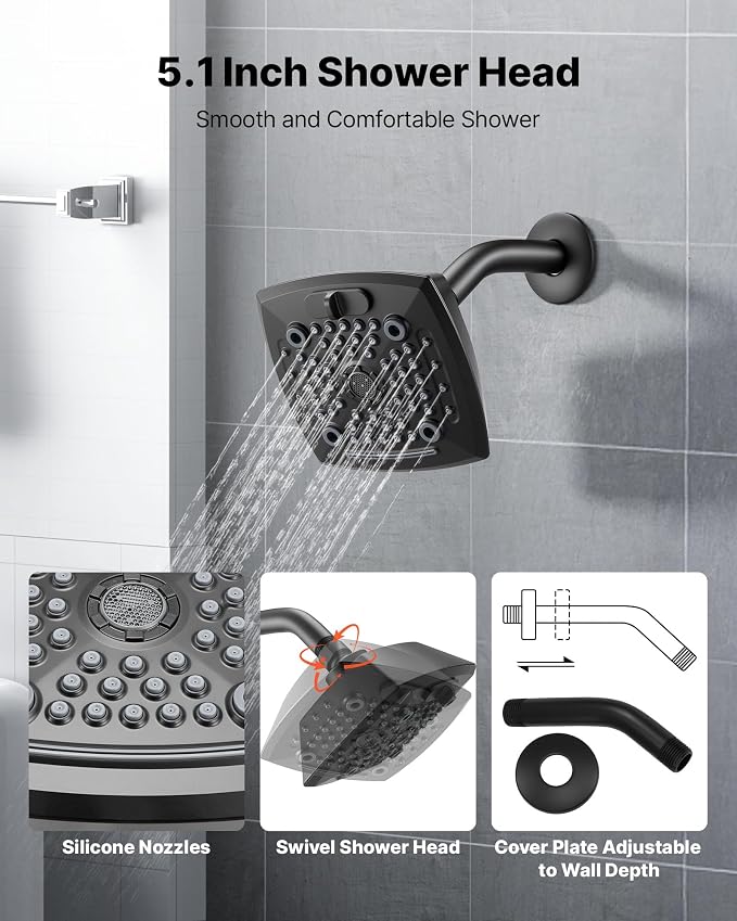 VEVOR Tub and Shower Faucet Set, Complete - Image 4