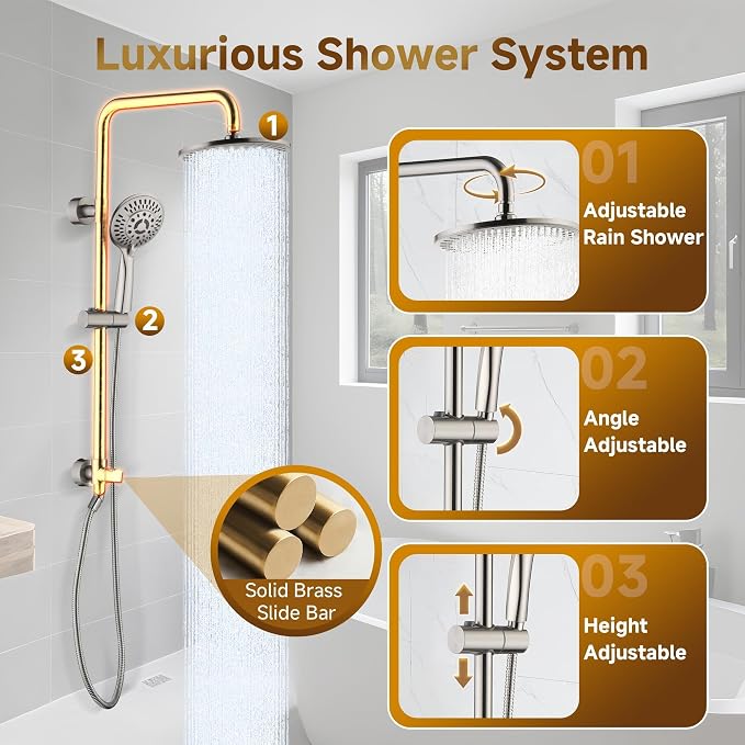 BRIGHT SHOWERS Rain Shower Heads System - Image 2