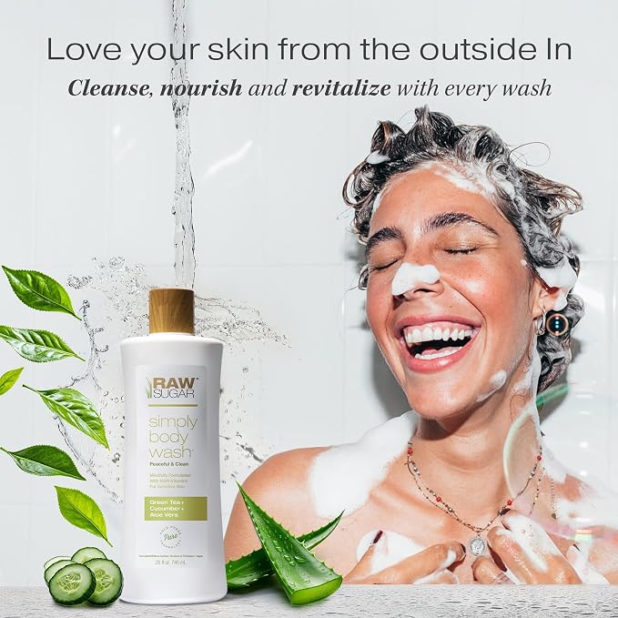 RAW SUGAR Sensitive Skin Simply Body Wash - Image 2