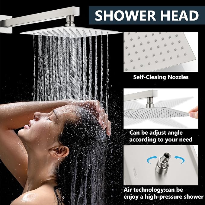 Aolemi Shower Faucet Set Rain Shower System - Image 2